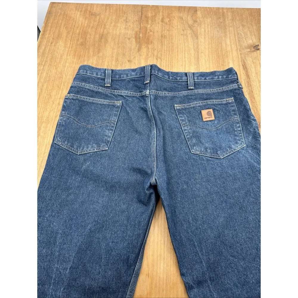 Carhartt B480 DVB Traditional Fit Blue Denim‎ Jeans Mens 38x34 Workwear Grunge